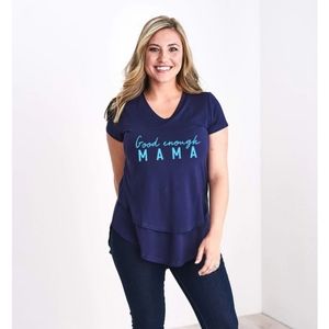 New! Latched mama ood enough tee. Small top